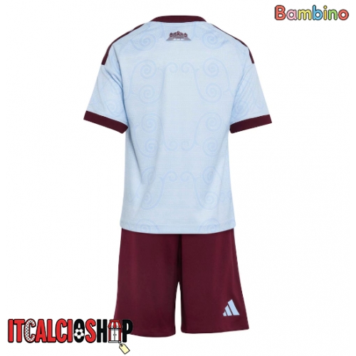 Aston Villa Terza Maglia Bambino 2026-27 Manica Corta (+ Pantaloni corti)